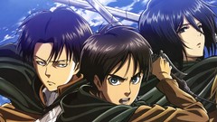 Mikasa ackerman shingeki no kyojin eren jaeger rivaille