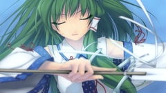 Miko closed eyes kochiya