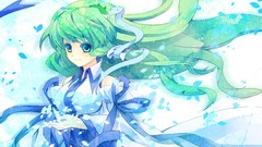 Miko green hair kochiya