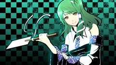 Miko green hair yellow