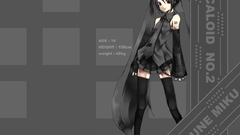 Miku vocaloid hatsune grayscale