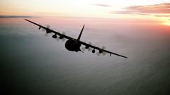 Military AC-130 Spooky Spectre planes