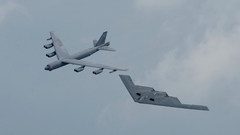 Military airplanes bomber B-52