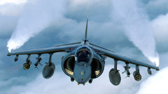 Military airplanes harrier vehicles