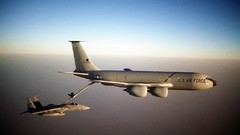 Military airplanes tanker f-15