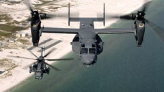 military CV-22 Osprey MH-53 Pave Low Aircraft military aircraft