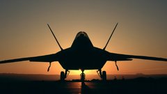Military F-22 Raptor Aircraft