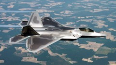 Military fighter jets F-22 Raptor