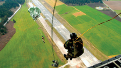Military jumping Airborne air