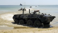 Military shore Ukraine landing