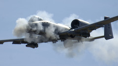 Military smoke warthog cannons