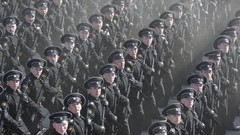 Military soldier ak-47 Russians