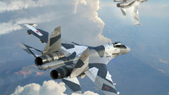 Military Su-35 Flanker-E Aircraft