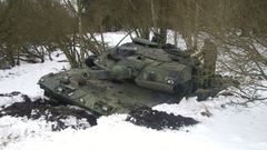 Military tanks accident
