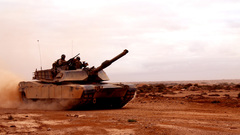 Military tanks M1A1 Abrams