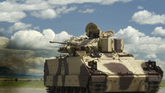 Military tanks M3A3 Bradley