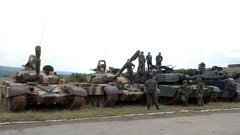 Military tanks US Army