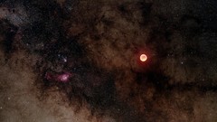 Milky Way eclipse outer space