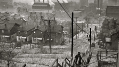 Mill back stairway district pittsburgh 1940