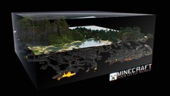 minecraft cgi digital art video games split-view