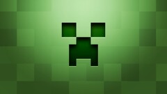 minecraft creeper Minimalism video games Green