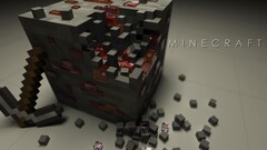 minecraft render video games 3d cgi digital art 3D Blocks