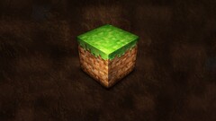 minecraft video games PC gaming Cube video game art 3d 3D Blocks