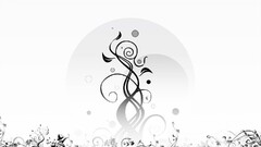 Minimalism abstract digital art monochrome Simple Background