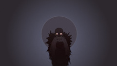 Minimalism artwork fantasy art glowing eyes Simple Background