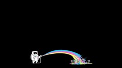 Minimalism black dark Space rainbows humor Flowers CMYK