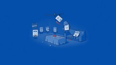 Minimalism blue background Simple Background couch humor