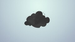 Minimalism clouds artwork Simple Background digital art