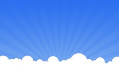 Minimalism clouds sky digital art texture blue background