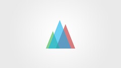 Minimalism colorful abstract simple triangle geometric figures