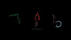 Minimalism dark black Pokémon elements charmander bulbasaur