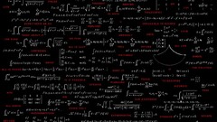 Minimalism dark mathematics formula black background