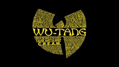 Minimalism dark wu-tang clan Typography black background