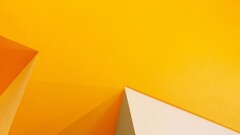 Minimalism digital art abstract yellow orange 3d 3D Abstract cgi