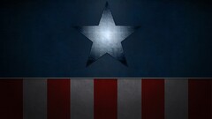 Minimalism digital art captain america Marvel Cinematic Universe