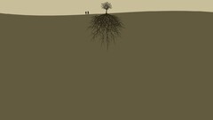 Minimalism digital art Trees nature artwork Plants abstract
