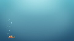 Minimalism fish underwater quote artwork