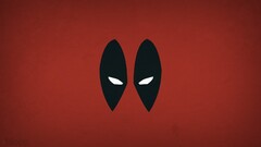Minimalism marvel comics hero deadpool blo0p Simple Background