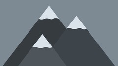 Minimalism Mountains artwork gray