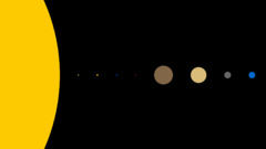 Minimalism planet solar system artwork space art Space