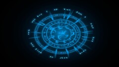 Minimalism Simple Background blue digital art