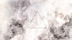 Minimalism smoke abstract digital art triangle geometric figures