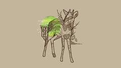 Minimalistic Animals deer artwork
