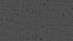 Minimalistic apple inc Typography