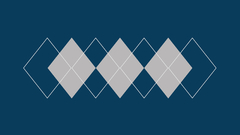 Minimalistic argyle pattern