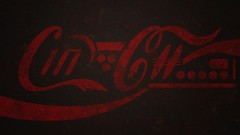 Minimalistic artistic coca-cola logos